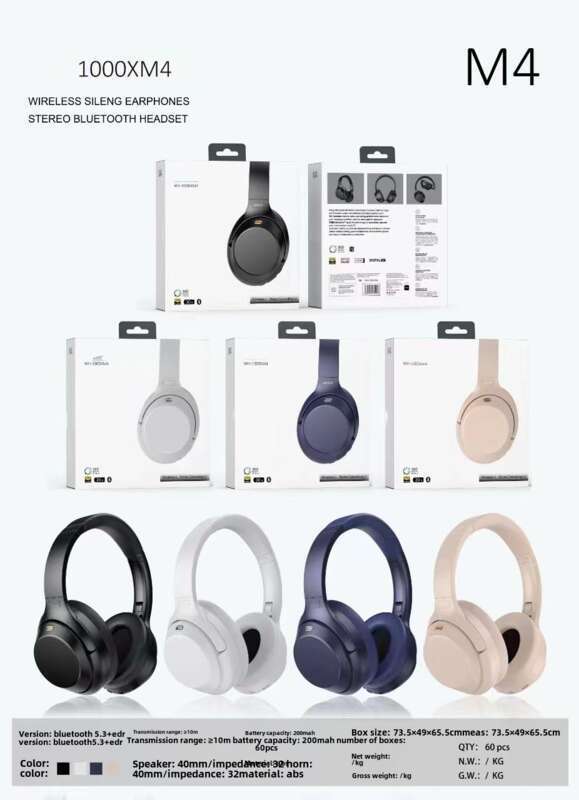 Nouveau WH-1000XM4 casque sport Bluetooth pleine oreille sans fil appel écouteurs_voghion.com