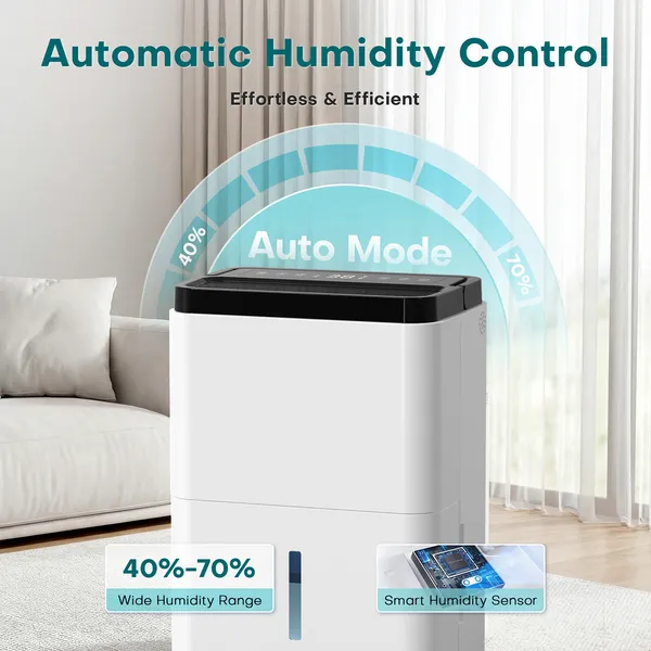 Electric Dehumidifier With Humidity Control And Timer For Home_voghion.com