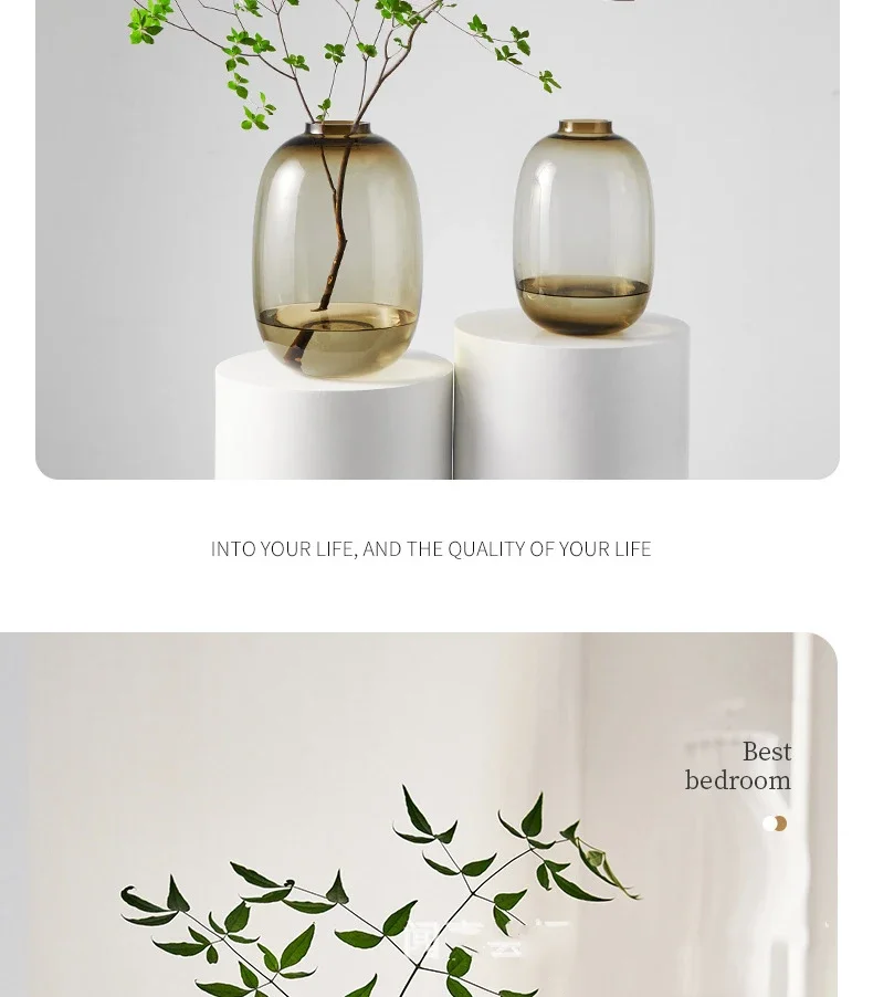 Large Capacity Clear Glass Hydroponic Vase For Home Decor_voghion.com