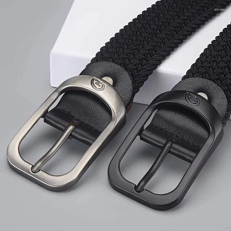 Belts Men's Belt Casual Woven Elastic Outdoor Sports Women's Climbing Work Jeans Suit Pants And Universal_voghion.com