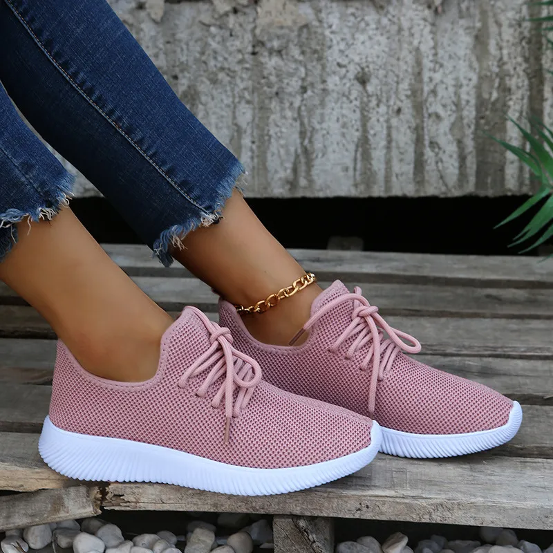 Women's Breathable Walking Shoes Non-slip Comfortable Trainers_voghion.com