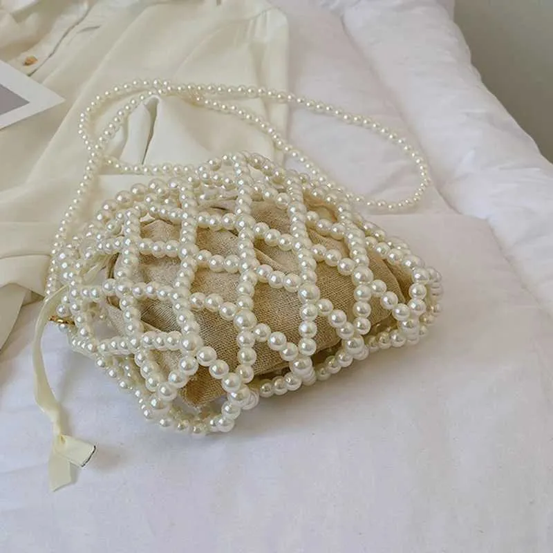 Borsa a mano retrò con perline e borsa a tracolla per donna_voghion.com