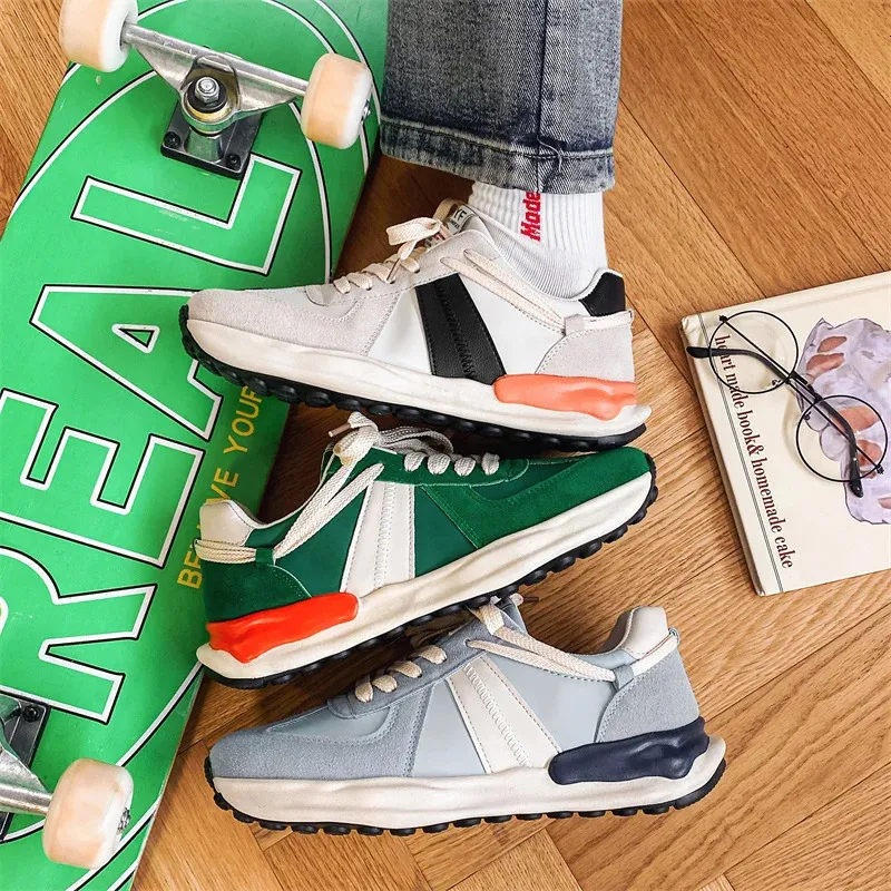 Men's Casual Sneakers Comfortable Breathable Canvas Running Shoes_voghion.com
