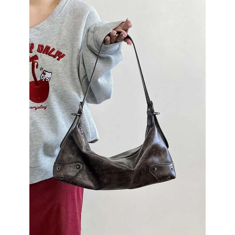 Pu Leder Retro Damen Unterarm Cool Y2k Mädchen Vintage Kleine Schultertaschen Einfache weibliche Umhängetasche Handtaschen Geldbörse_voghion.com