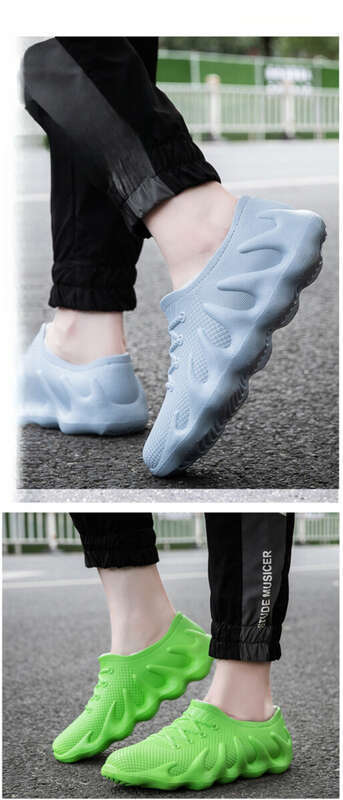 2025Spring And Summer New Octopus Volcano Coconut Rain Men And Women Fashion Kitchen Warm Couple High-top Shoes_voghion.com