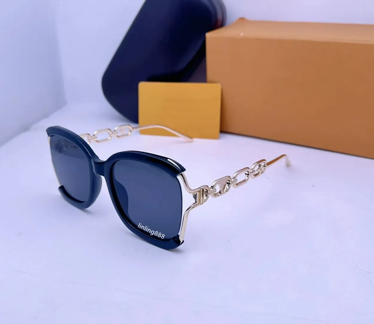 designer Sunglasses for women classic Summer Fashion 8877 Style metal and Plank Frame eye glasses UV Protection Lens_viptrois.com