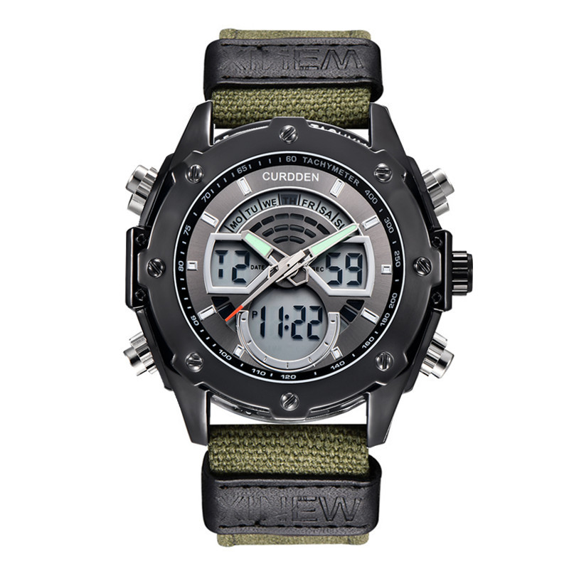 CURDDEN Mark Männer Moud Nylon Chronographie Digital Auer_voghion.com