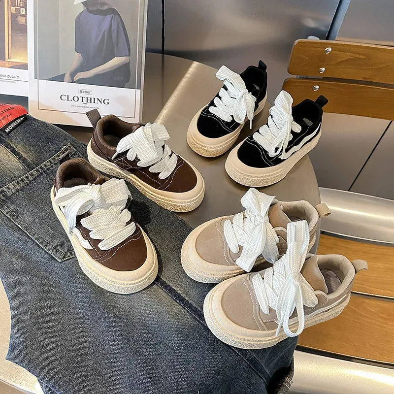 Childrens round toes comfortable and fashionable anti slip sports childrens soft soled casual edition shoes 240912_voghion.com