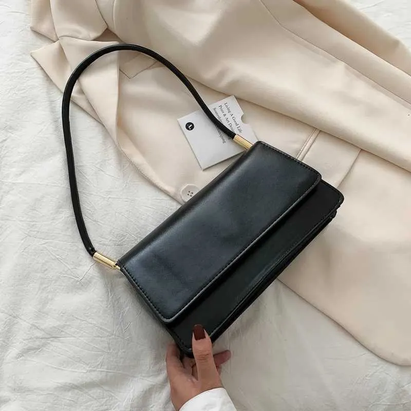 Designer Bag New simple shoulder PU leather armrest solid color womens handbag casual girl small square bag Y241115_voghion.com