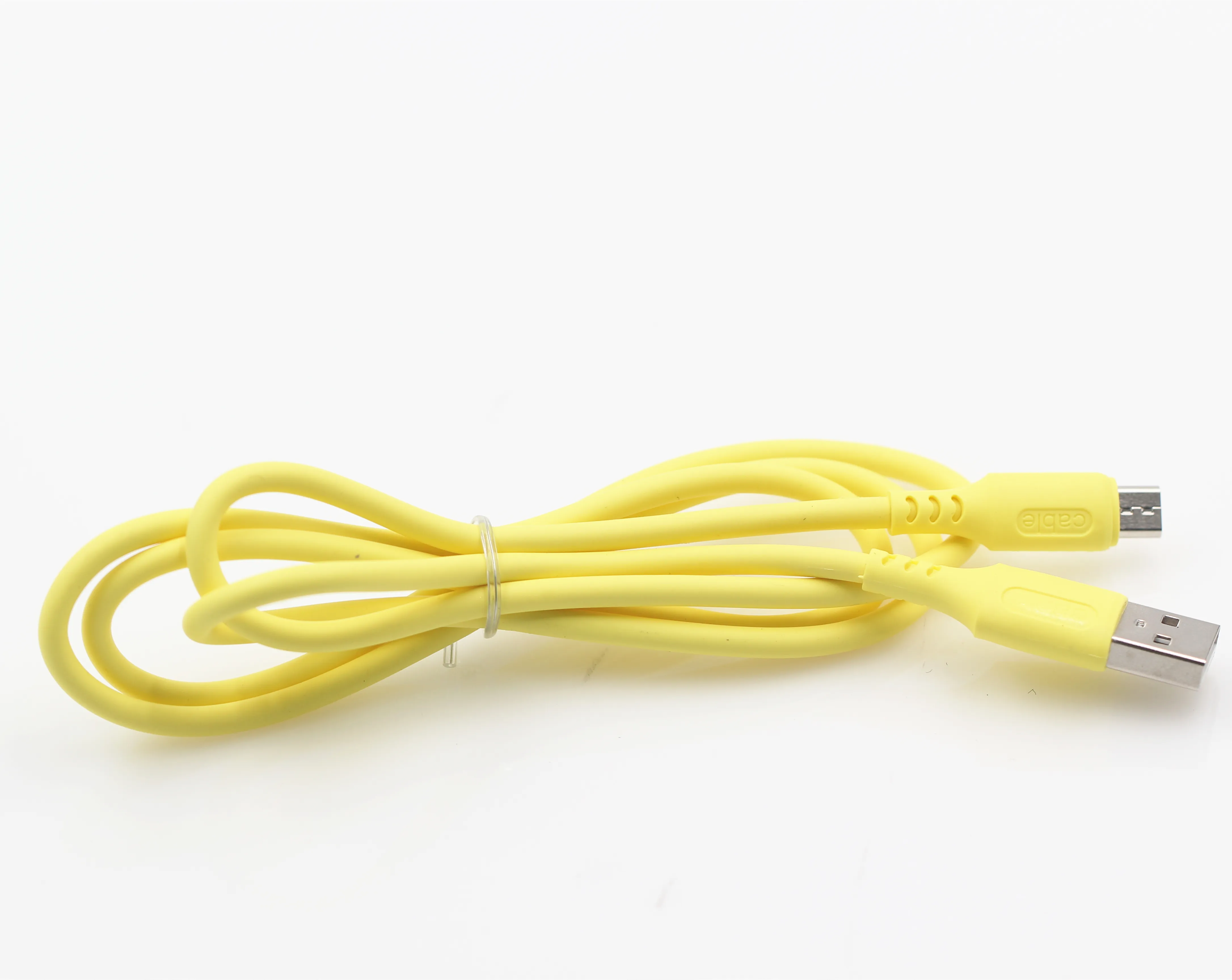 Câbles de type C en silicone liquide pour téléphone portable, câble de chargement rapide de 1 m, câble micro USB pour Samsung S20 Note20 avec_voghion.com