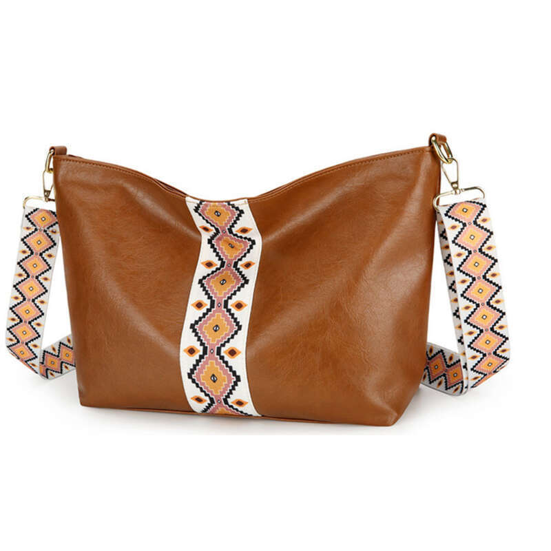Hot Woven Strap Color Coded Bag, Satchel, Shoulder Strap, Large Capacity_voghion.com