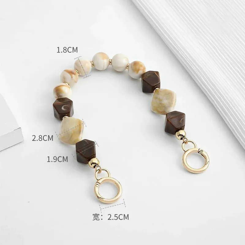 Acrylic Strap Removable Bag Accessories Colourful Womens Resin of bags Purse Chain Fishbone chain 241115_voghion.com