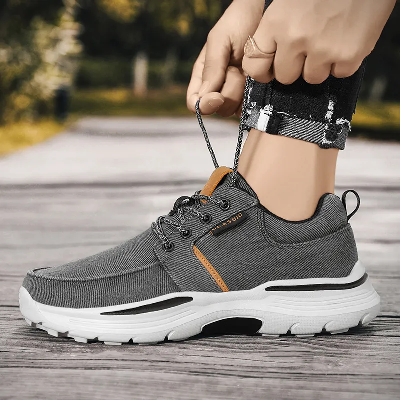Loafers 2022 Spring New Comfortable Senakers for Men Business Casual Canvas Shoes Lightweight Plus Size_voghion.com