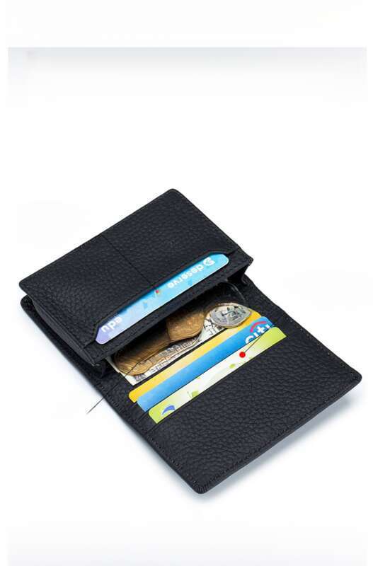 multifunctional Leisure Top Layer Cowhide Briefcase, Business Card Holder, Men And Women Creative Storage Wallet_voghion.com