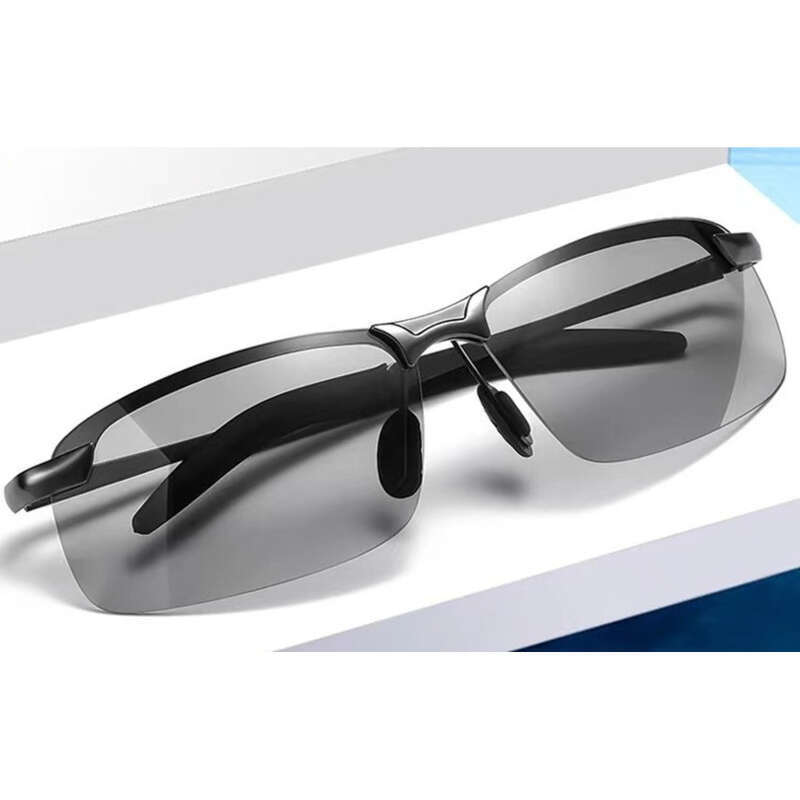 Outdoor Fishing Men's Polarized Smart Light Sensitive Metal Color Changing Driving Day & Night_voghion.com