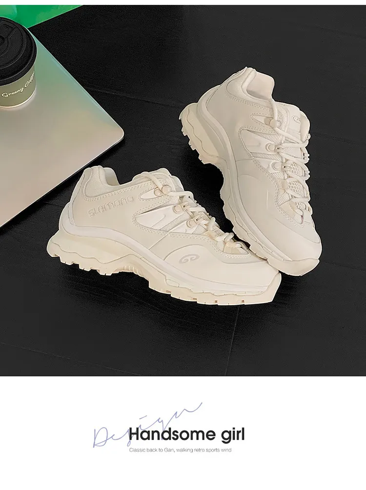 Outdoor Wanderschuhe Aus Echtem Leder Mit Runder Zehenkappe_voghion.com