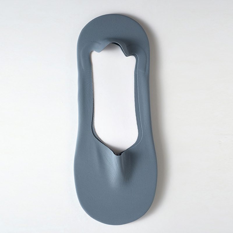 Herenbootje voor de zomer, gemaakt van ijszijde met een dunne katoenen onderkant, ondiep, onzichtbaar, ademend, zweetabsorberend, geurwerend en antislip._voghion.com