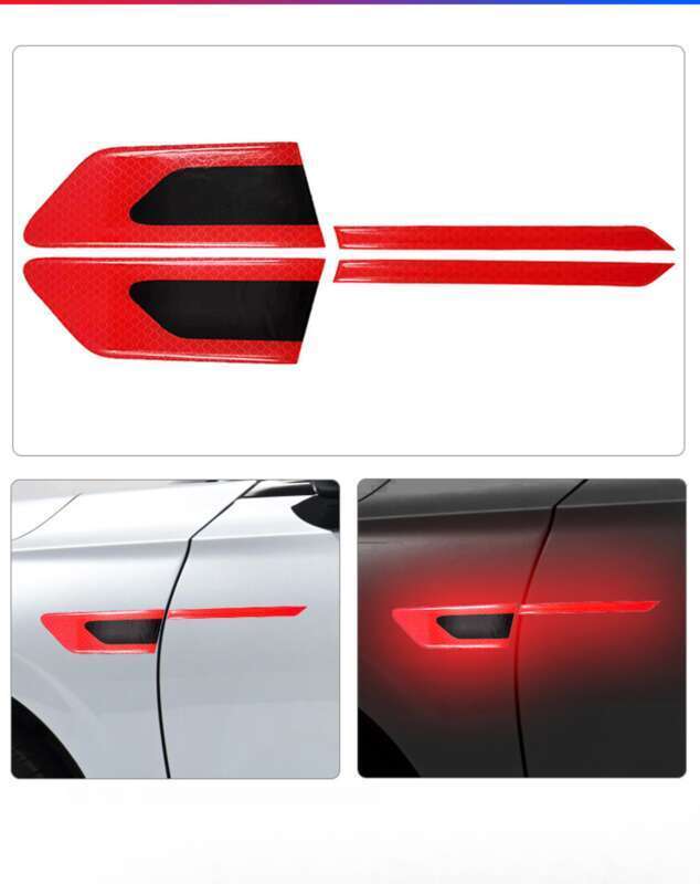 Car Leaf Panel, Fender Reflective Body St, Anti-collision Strip, Safety Warning, Engine Light Eyebrow Decorative_voghion.com