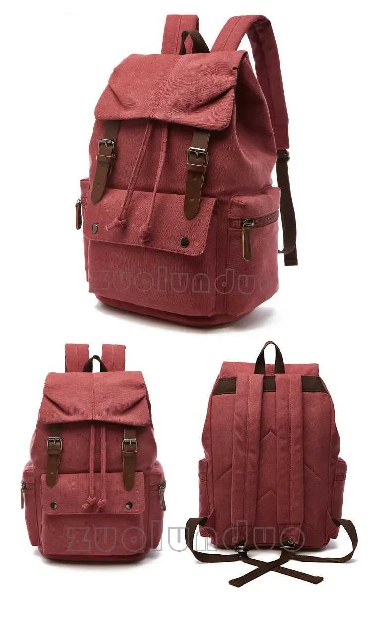 Sac à dos vintage en toile pour ordinateur portable pour hommes Mochila Feminina Mode Anti-vol Femmes Sacs à dos de voyage Sac à dos d'école C241031_voghion.com