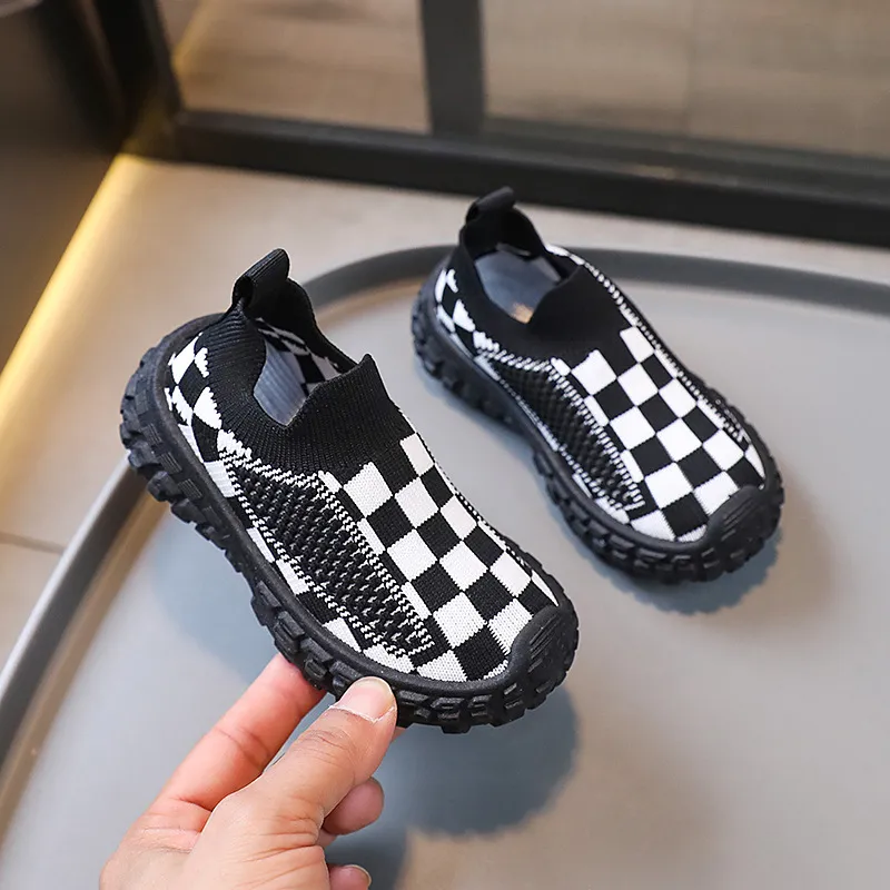 Sneakers Jenter Gutter Fritidssko Pustende netting Myke såler Happysteps Småbarnssko Størrelser US5c-US1y_voghion.com