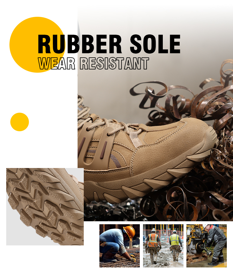 GUYISA Scarpe antinfortunistiche con punta in acciaio, stivali antiurto, antiperforazione, resistenti all'usura 5079 38-45_voghion.com