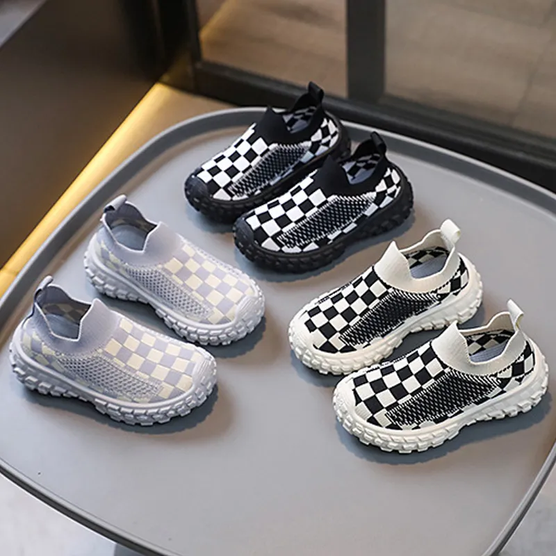 Trampki Dziewczęta Chłopcy Trenerzy na co dzień Oddychająca siateczka Miękka podeszwa Happysteps Dziecięce buty sportowe Rozmiary US5c-US1y_voghion.com