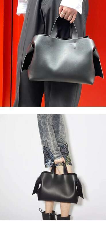 Sac fourre-tout à nœud de niche, simple, tendance, en cuir, décontracté, pour les déplacements, à bandoulière, pour femmes_voghion.com