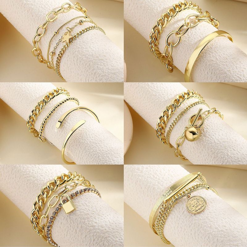 Ensemble de bracelets multicouches haut de gamme pour filles, style léger et tendance_voghion.com