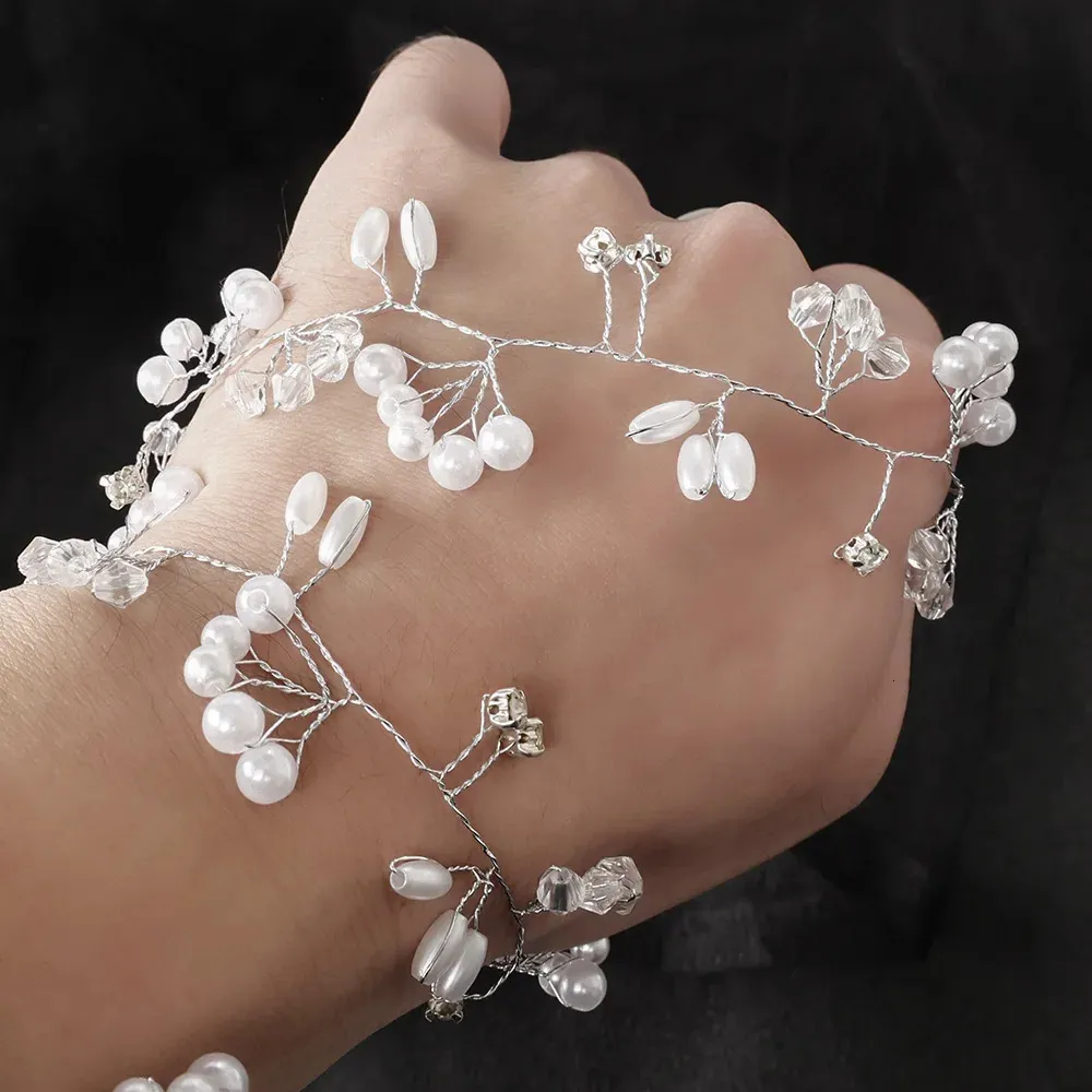 Clips Barrettes Crystal Pearl Hairpin Vine Tiaras Head Piece Comb Headband Hairpins Hairbands Accessories Wedding Bridal_voghion.com