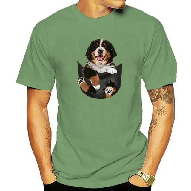 Titel: Männer T Shirt Hund In Ihre Tasche Bernese Mountain Dog(1) Frauen T-Shirt_voghion.com