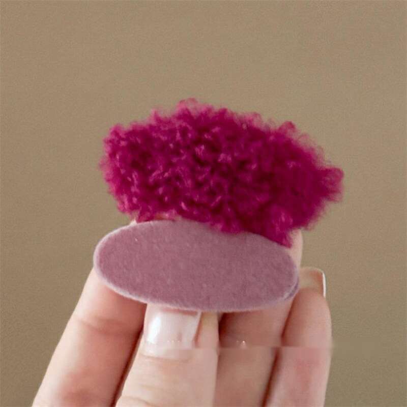 Dopamine Lamb Hair Autumn And Winter New Plush Duckbill Cute Side Atmospheric Forehead Bangs Clip_voghion.com