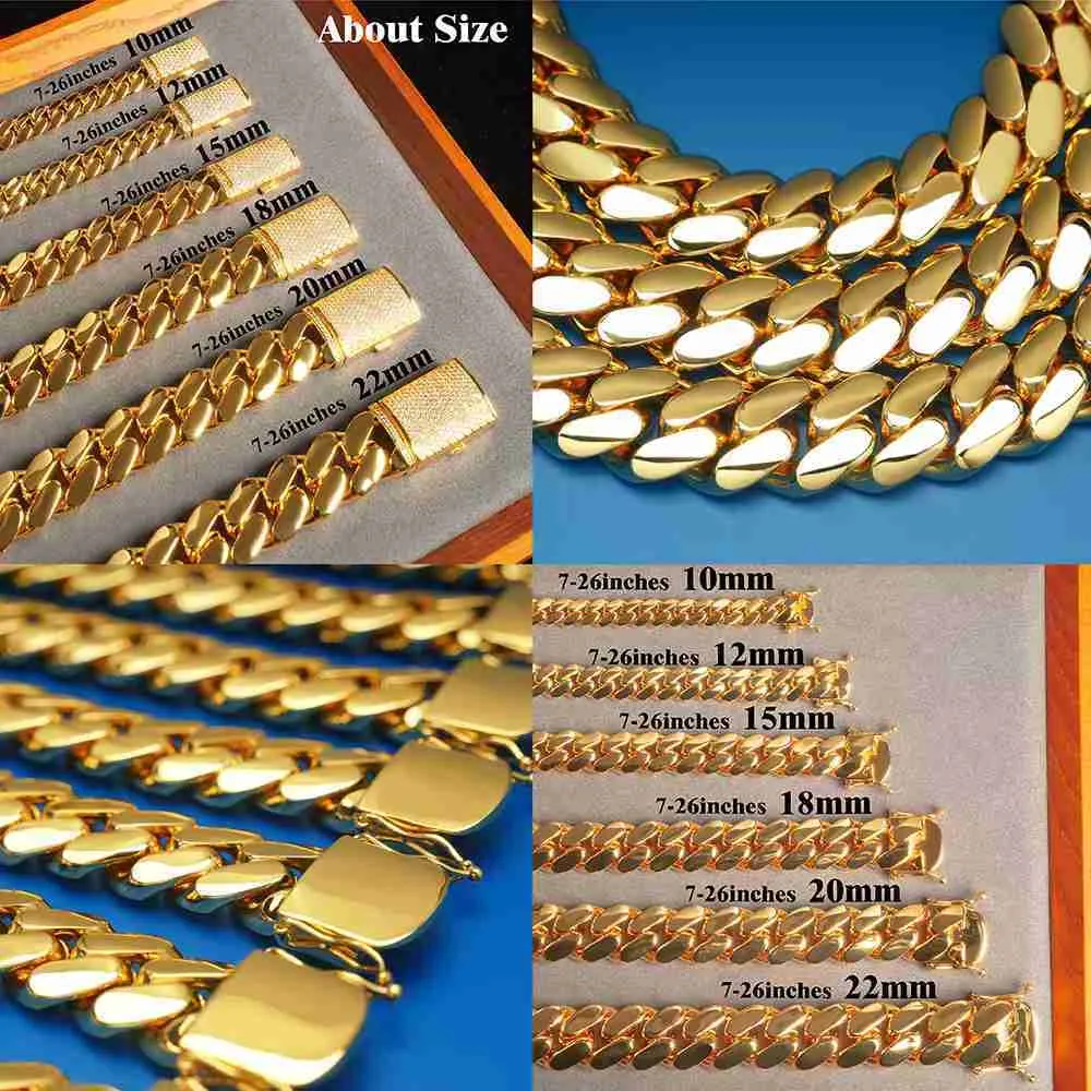 Coliere de designer de top, en-gros, choker, aur de 14k, personalizat, 20 mm, lanț cubanez Miami_voghion.com