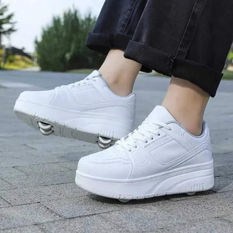 Athletic Outdoor Fashion Roller Skate Shoes Kids Children Casual Sports Toy Gift Games Boys 4 Whls Sneakers Girls Boots_voghion.com