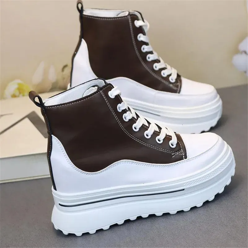 Platform Pu Leather Wedge Hidden Boots For Women Winter Running_voghion.com
