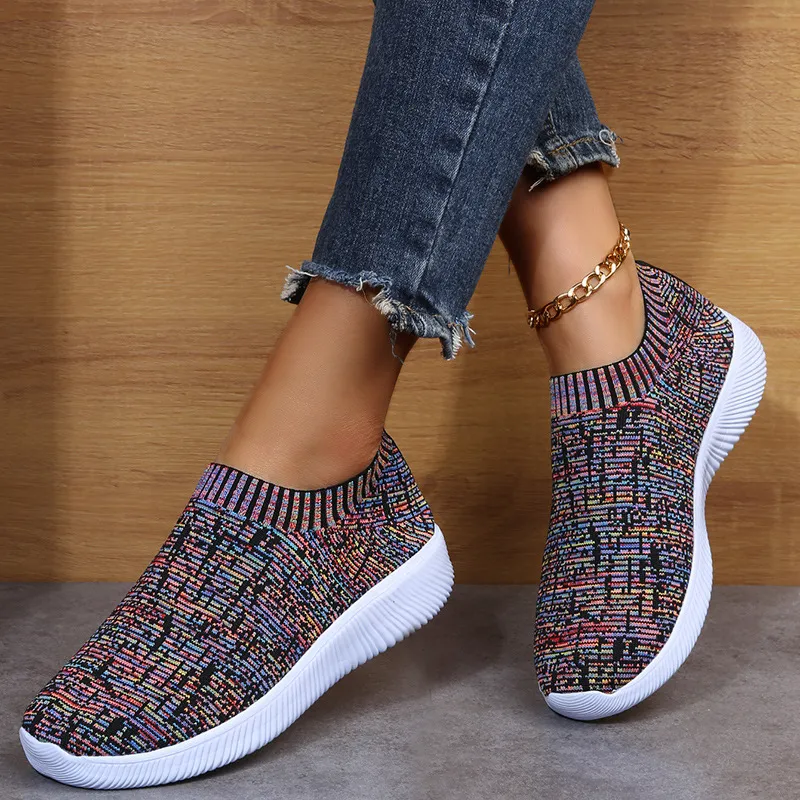 Socks Sneakers Fashion Breathable Casual Sneaker Summer Vulcanized Shoes Women Trainers Tenis Feminino Flats_voghion.com