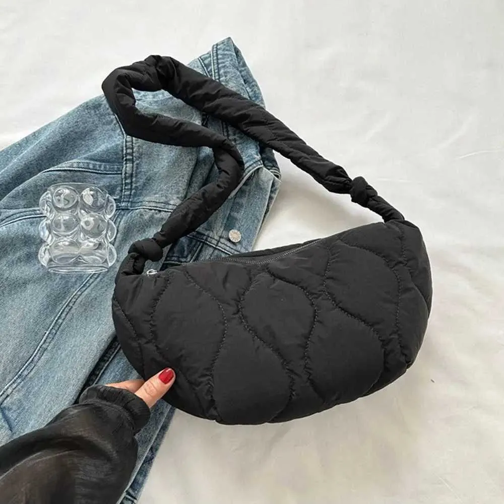 Gesteppte Umhängetasche Für Damen Große Puffy Schultertasche_voghion.com