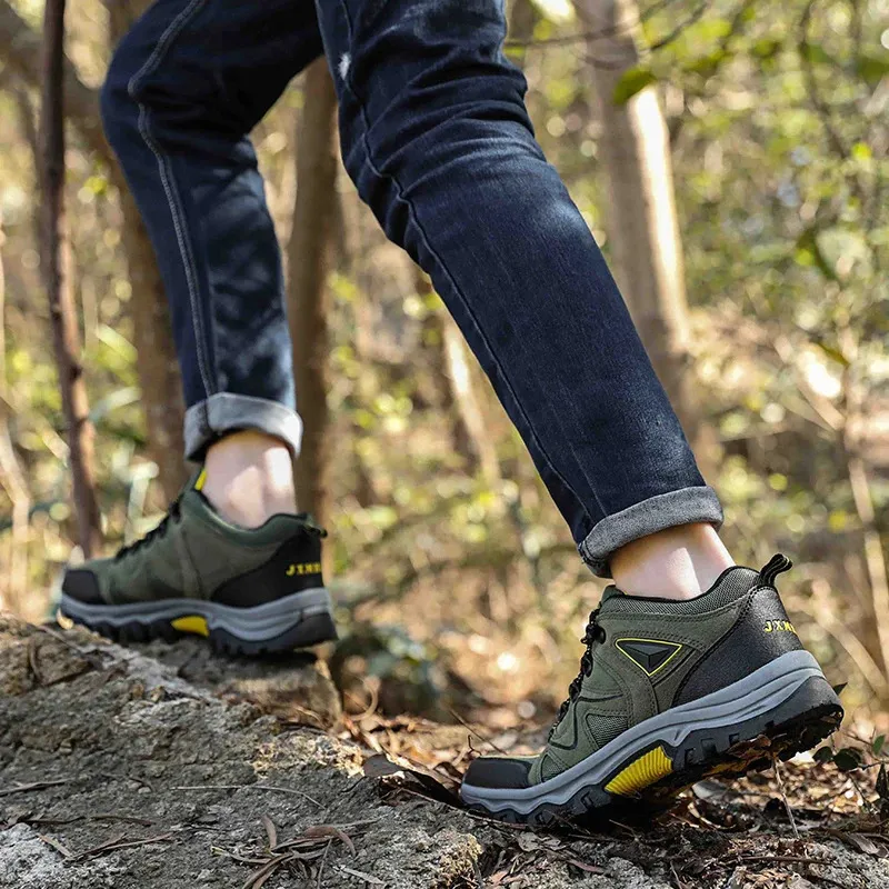 Herren Wanderschuhe Rutschfest Warm Outdoor Trekkingschuhe_voghion.com