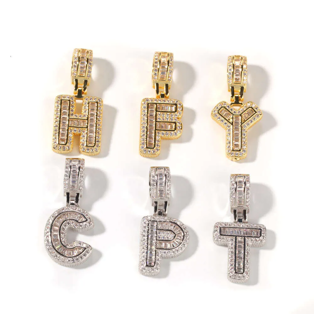 Collier pendentif lettre initiale diamant moissanite or argent_voghion.com