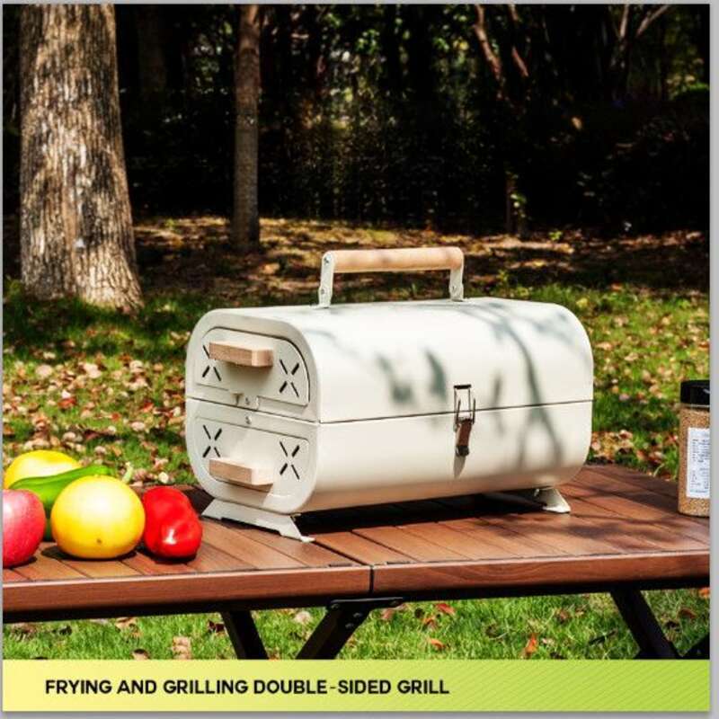 【 Sammlung von 3432 Personen 】 Grill verdickt doppelseitig Dual-Purpose Kochen im Freien Camping tragbare Barbecue Herd_voghion.com