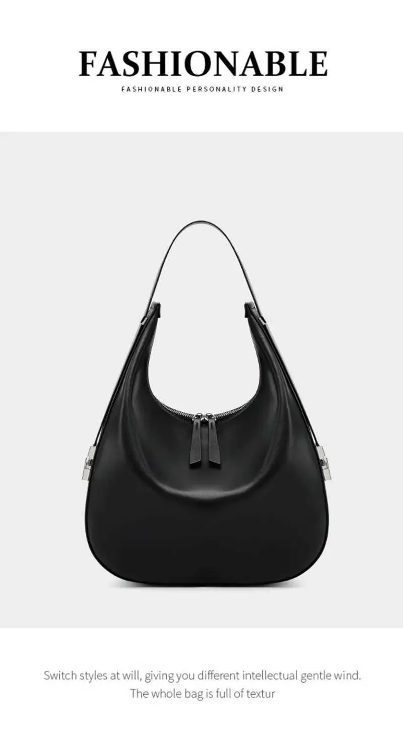 Echtes Leder Damen Große Kapazität Mode Trend Schulter Tasche Hochwertige Rindsleder Weibliche Handtaschen 2782C241115_voghion.com
