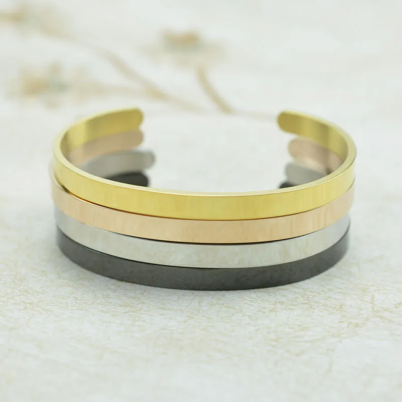 Bracciale rigido in acciaio inossidabile per donna e uomo_voghion.com