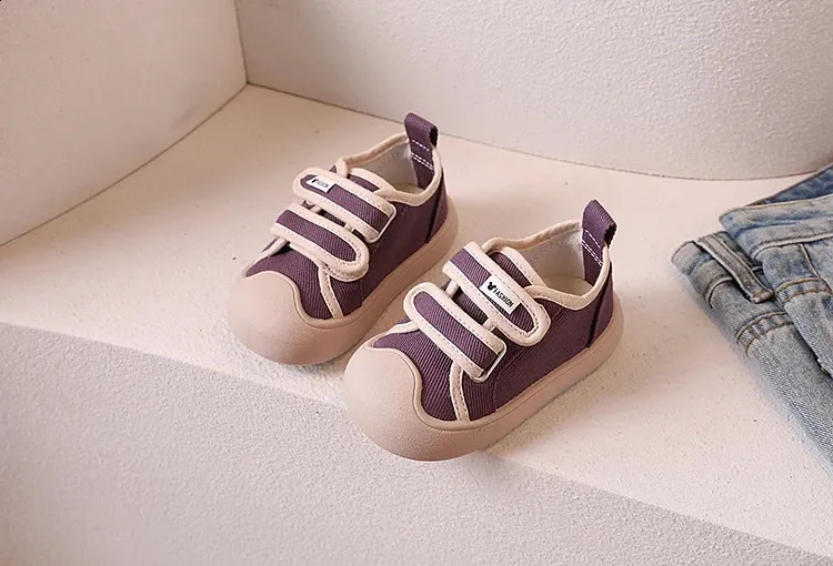 2024 New Kids Canvas for Girls Boys Soft Sole School Sneakers Child Toddler Casual Sports Shoes Baby Walkers 240912_desvips.com