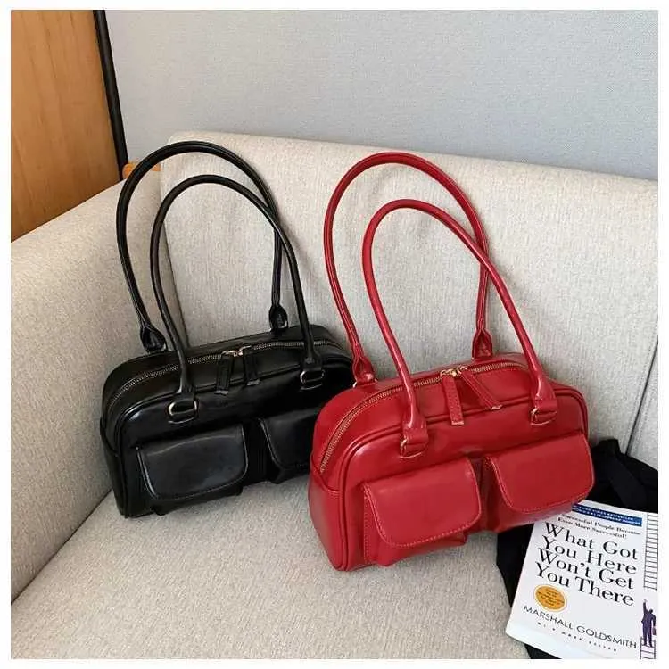 Dames satchel handtas van lakleer designer schoudertas rood_voghion.com