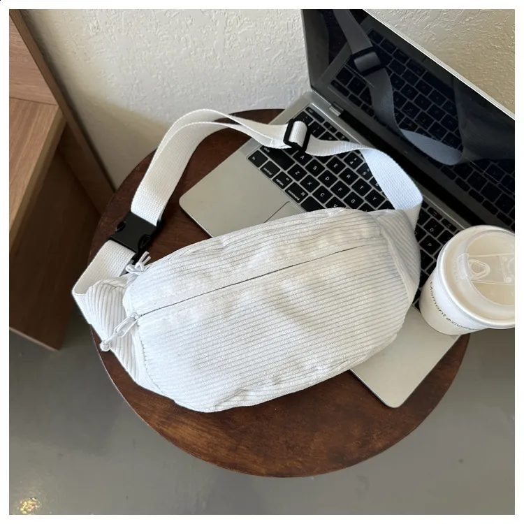 Frauen Taille Cord Student Schulter Handtasche Crossbody Brust Brust Tasche Fanny Pack Mode Telefon Weibliche Bum Gürtel Geldbörse_voghion.com