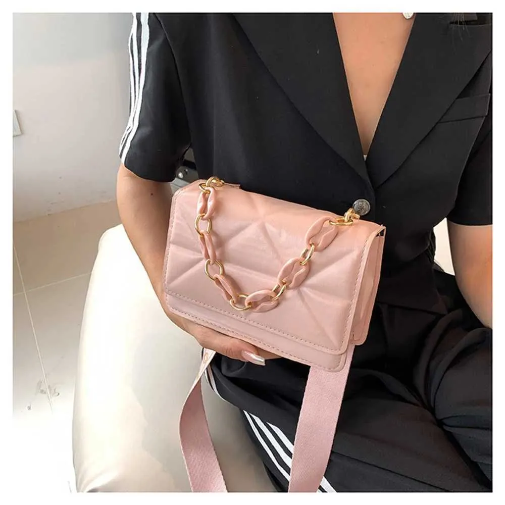 Winter schulter frauen stein muster PU leder kreuz tasche marke handtasche kette einkaufen kupplung brieftasche Y241121_voghion.com