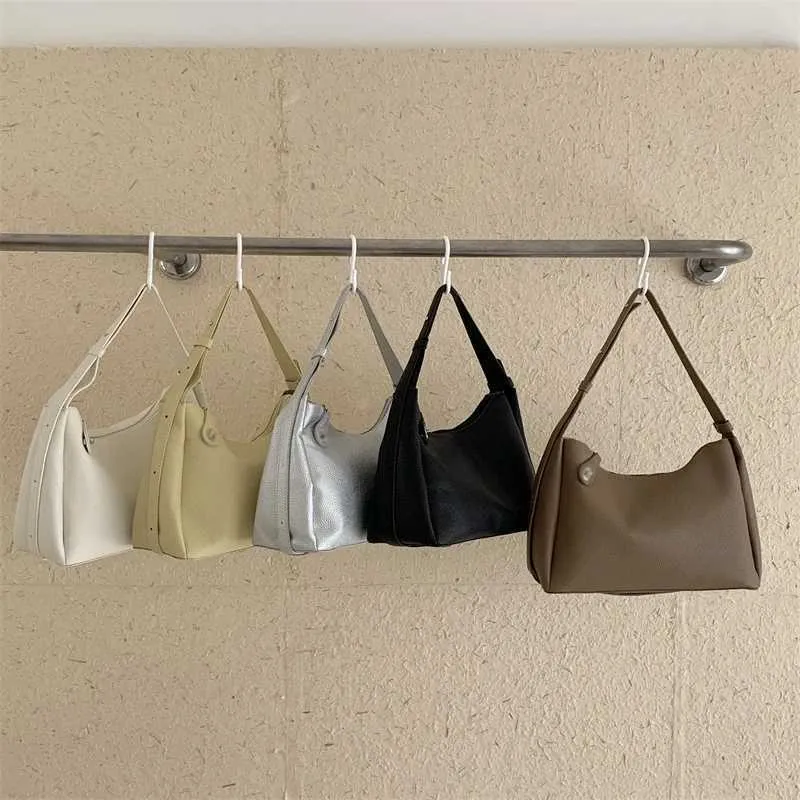 Texturierte Damen Handtasche Aus Weichem Kunstleder Schultertasche_voghion.com