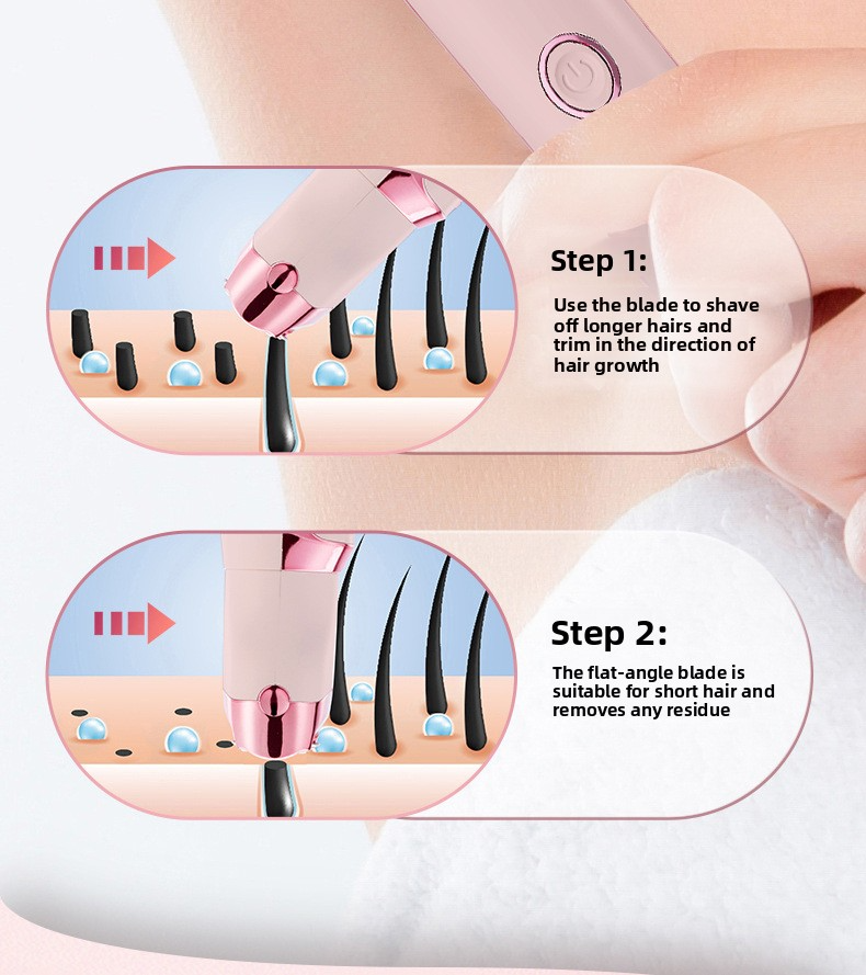 Women's 4-in-1 Multifunctional Intimate Hair Trimmer - Electric Digital Display Full-Body Washable Epilator_voghion.com