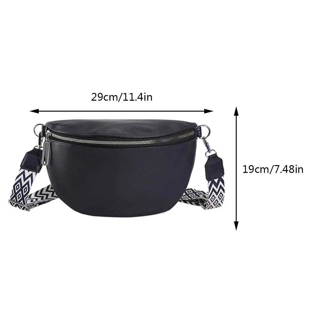 Women Fashion Waist Bag Female Faen Adjustable Shoulder Straps Jacquard Weave For Party Festival Sports Bolso_voghion.com