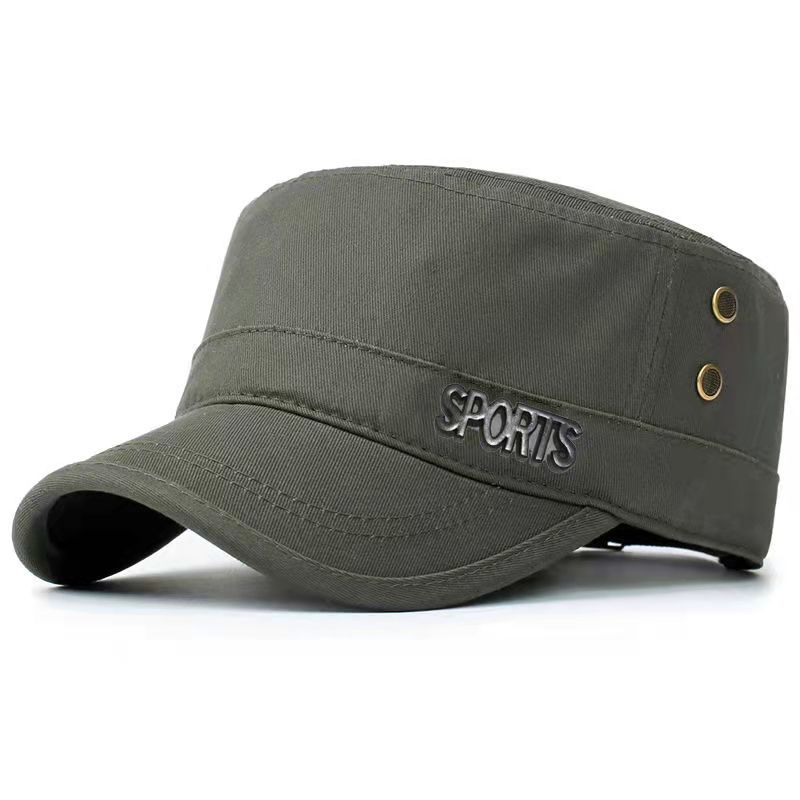 Gorra militar hombre de algodón estilo ejército con visera_voghion.com
