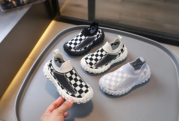 Sneakers Jenter Gutter Fritidssko Pustende netting Myke såler Happysteps Småbarnssko Størrelser US5c-US1y_voghion.com